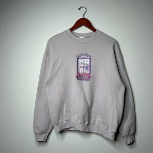 90s vintage light purple sweatshirt, size medium